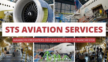 Mammoth Freighters Delivers First B777 to STS Aviation Services for Freighter Conversion in Manchester